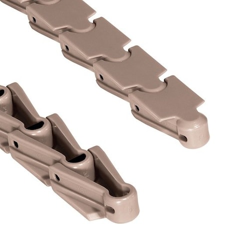 Rexnord Chain, 1.58 in. Pitch, 1.09 in. Chain Width, Straight Running, Side Flexing, Back Flexing 1755